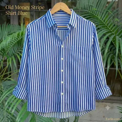 Old Money Stripe Shirt Blue