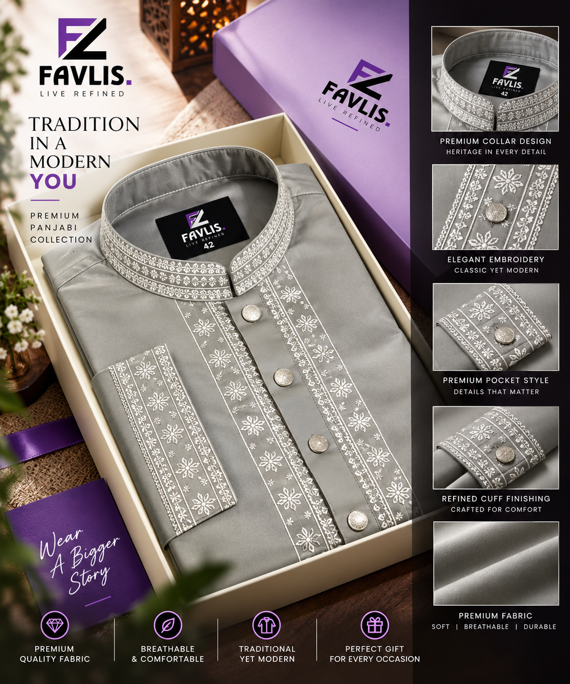 Exclusive Luxury Cotton Panjabi