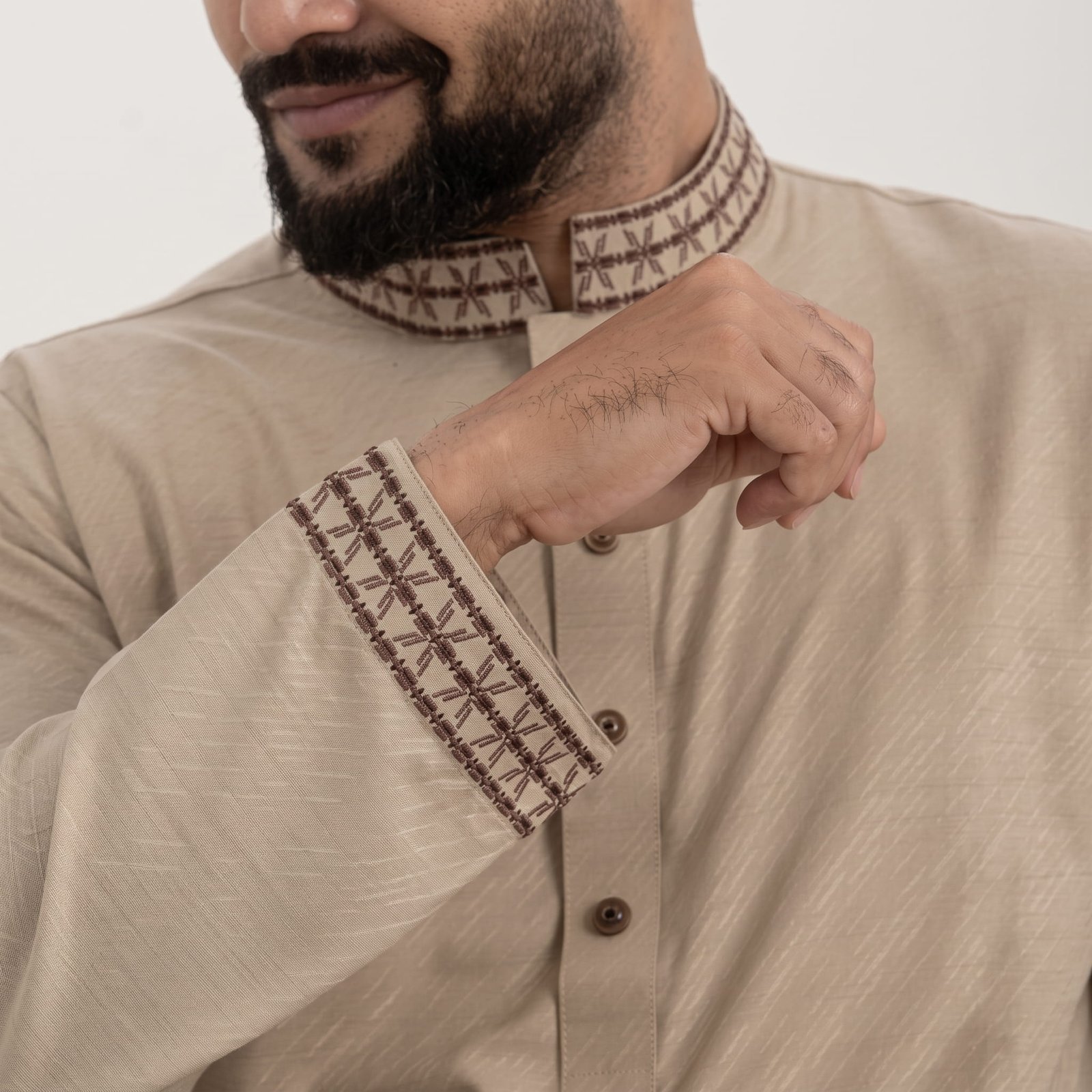 Exclusive Embroidered Luxury Cotton Panjabi